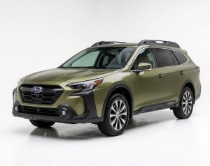 Subaru Outback, Autumn Green Metallic, front three quarters view, Subaru repair San Diego at Pacific Automotive